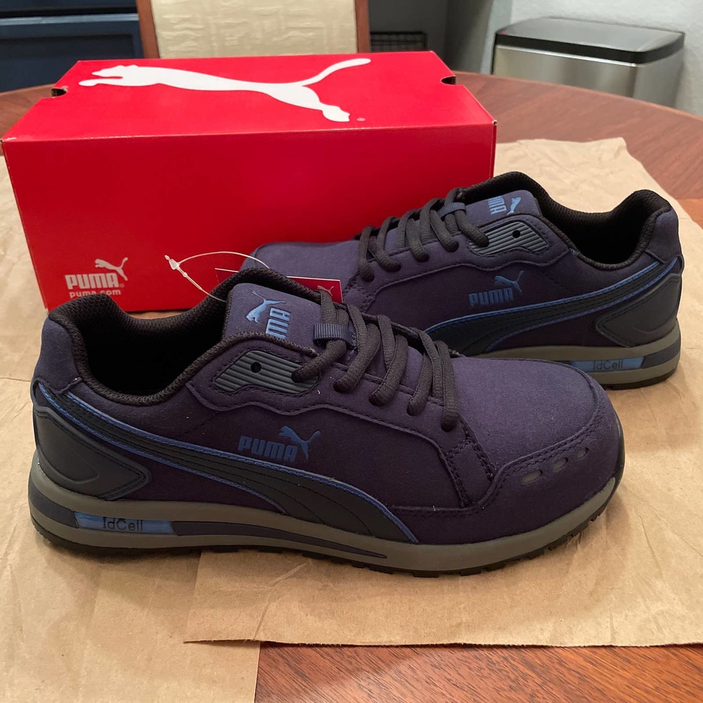 Puma Safety Blue Airtwist Low Shoes for Crews US Mens 7.5 NEW